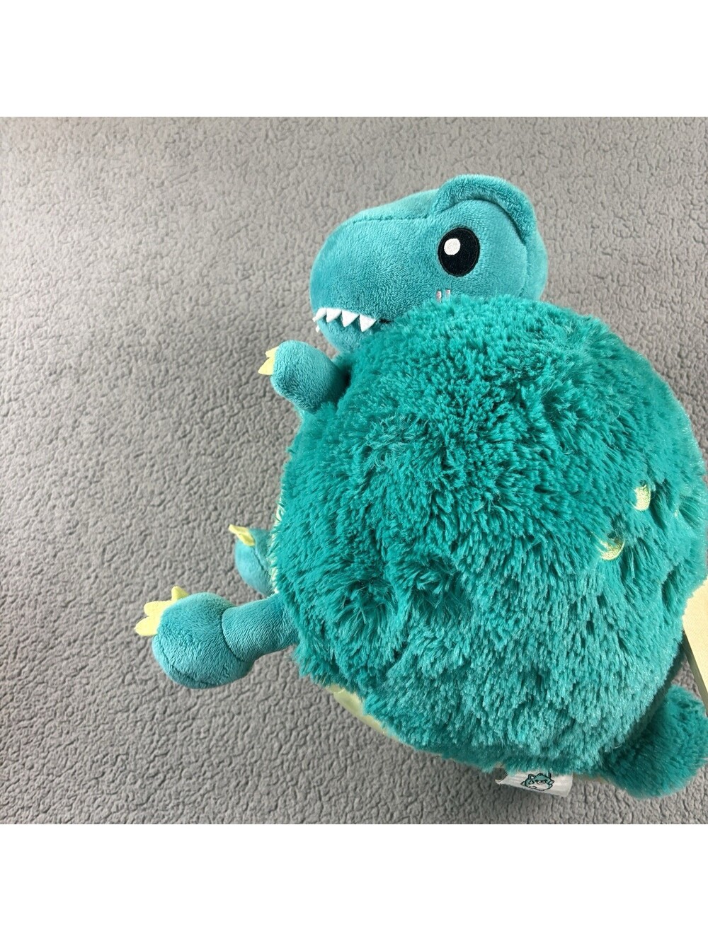 Squishable Trex Dinosaur Blue Green Plush Chubby Teal Stuffed Animal Toy 12" - Picture 2 of 6